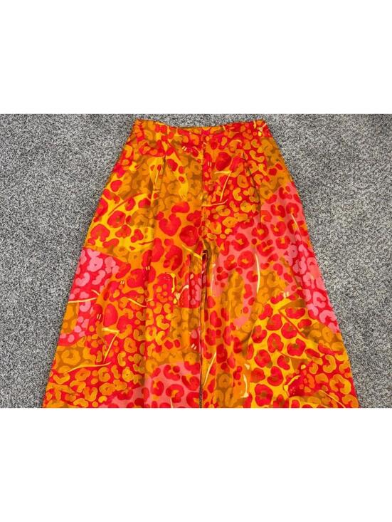 Farm Rio Pants - Farm Rio Anthropologie Colorful Animal Print Crop Satin Wide Leg Pants Size XL